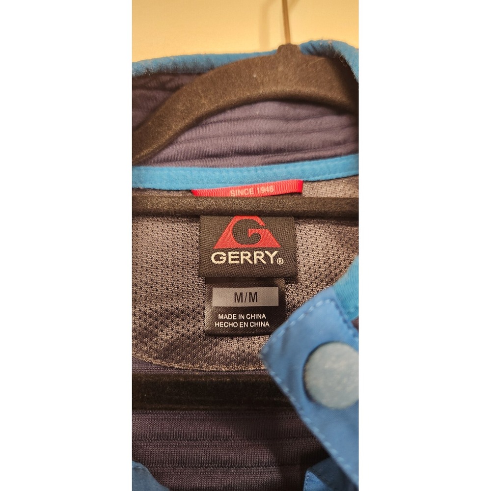 Gerry 1/4 Button Jacket‎ Blue Mens Size Medium - Picture 3 of 5